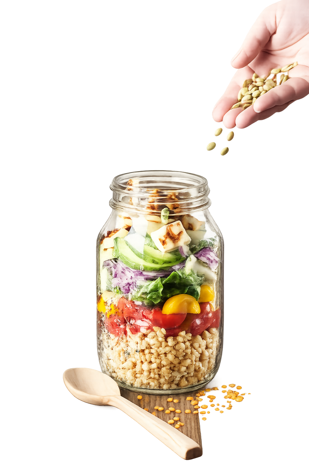 salad meal prep jar container